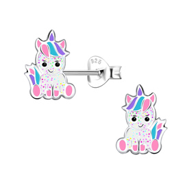 Einhorn Kinder Ohrringe 925 Silber