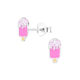 Eis Kinder Ohrringe 925 Silber
