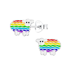 Schaf Kinder Ohrringe 925 Silber