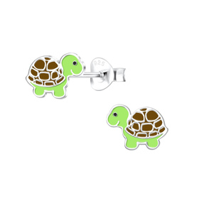 Schildkr�ten Kinder Ohrringe 925 Silber