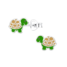 Schildkr�ten Kinder Ohrringe 925 Silber