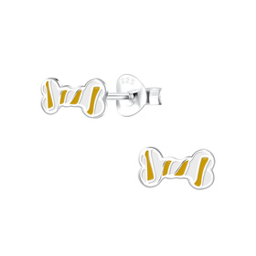 Knochen Kinder Ohrringe 925 Silber