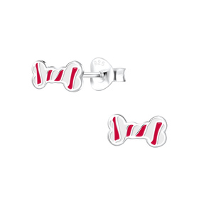 Knochen Kinder Ohrringe 925 Silber