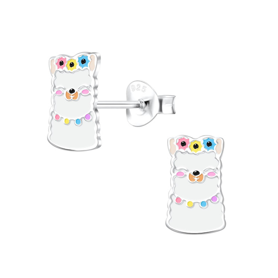 Lama Kinder Ohrringe 925 Silber