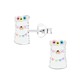 Lama Kinder Ohrringe 925 Silber