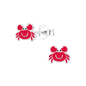 Krebs Kinder Ohrringe 925 Silber