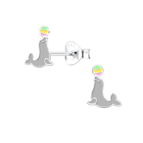 Seel�wen Kinder Ohrringe 925 Silber