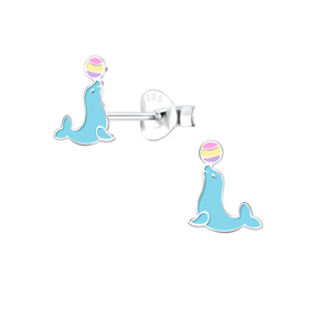 Seel�wen Kinder Ohrringe 925 Silber