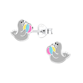 Seel�wen Kinder Ohrringe 925 Silber