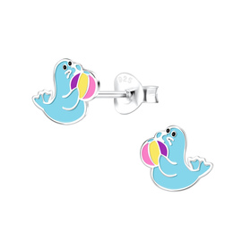 Seel�wen Kinder Ohrringe 925 Silber