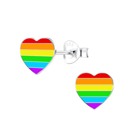 Herz Kinder Ohrringe 925 Silber