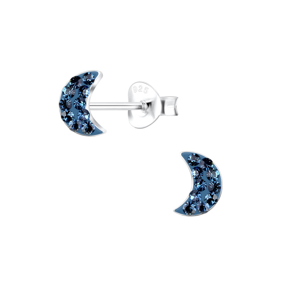 Mond Kinder Ohrringe 925 Silber