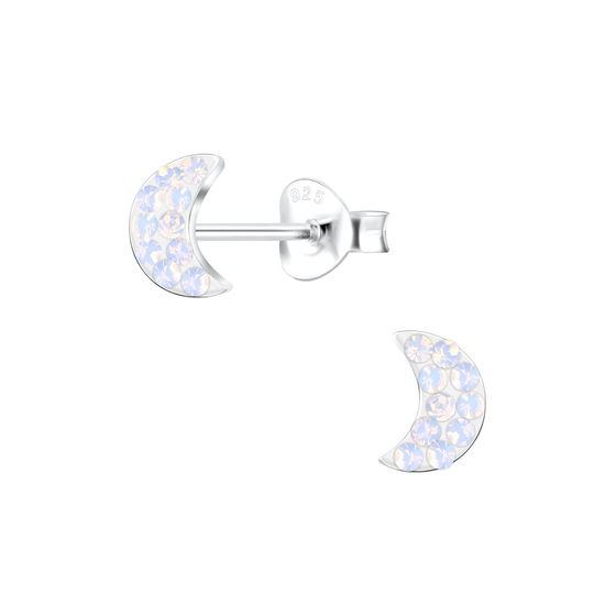 Mond Kinder Ohrringe 925 Silber