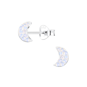 Mond Kinder Ohrringe 925 Silber