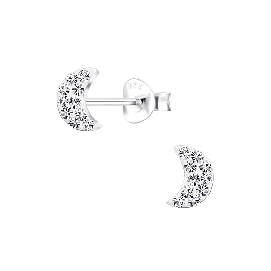 Mond Kinder Ohrringe 925 Silber