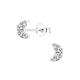 Mond Kinder Ohrringe 925 Silber