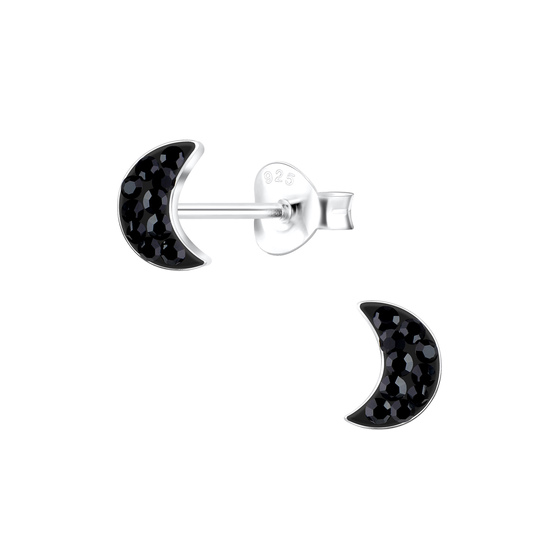 Mond Kinder Ohrringe 925 Silber