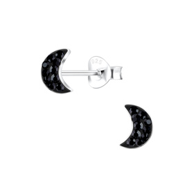 Mond Kinder Ohrringe 925 Silber