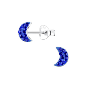 Mond Kinder Ohrringe 925 Silber