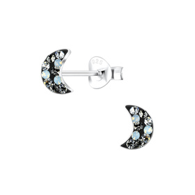 Mond Kinder Ohrringe 925 Silber