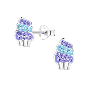 Cupcakes Kinder Ohrringe 925 Silber