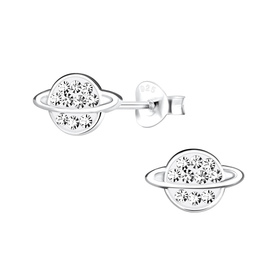 Saturn Kinder Ohrringe 925 Silber