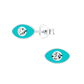 Evil Eye Kinder Ohrringe 925 Silber