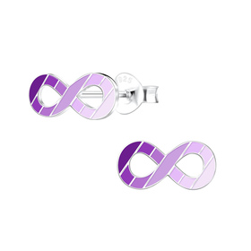 Infinity Kinder Ohrringe 925 Silber