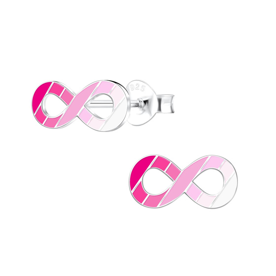 Infinity Kinder Ohrringe 925 Silber