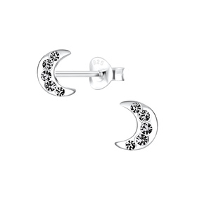 Mond Kinder Ohrringe 925 Silber