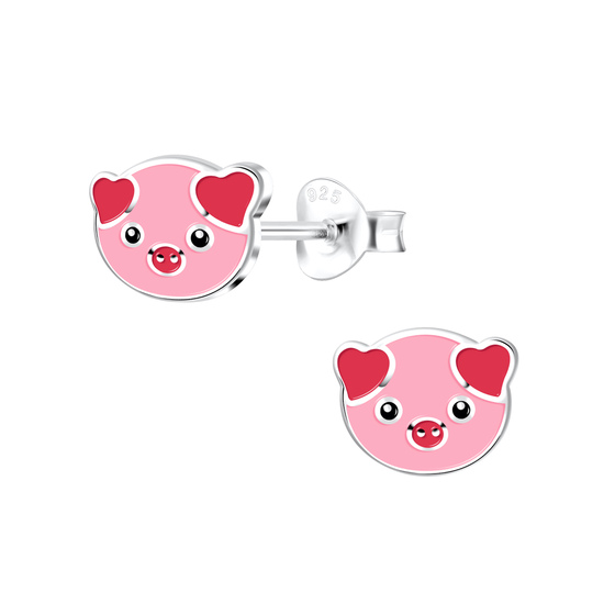 Schweine Kinder Ohrringe 925 Silber