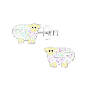 Schaf Kinder Ohrringe 925 Silber
