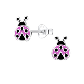 Marienk�fer Kinder Ohrringe 925 Silber