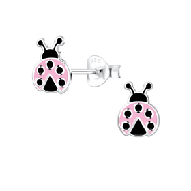 Marienk�fer Kinder Ohrringe 925 Silber