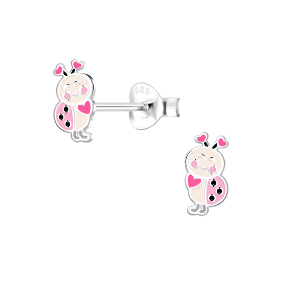 Marienkfer Kinder Ohrringe 925 Silber