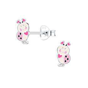 Marienkfer Kinder Ohrringe 925 Silber