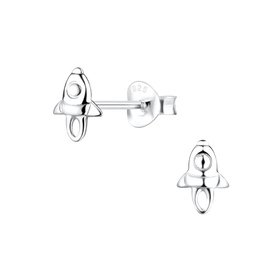 Raketen Kinder Ohrringe 925 Silber