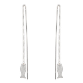 Auf dem Bild zu sehen sind Damen Ohrringe Fisch...