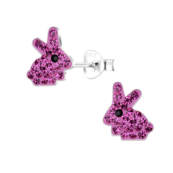 Kaninchen Kinder Ohrringe 925 Silber