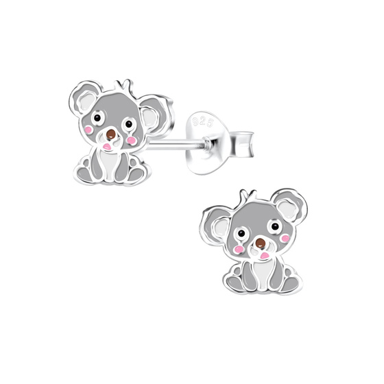 Koala Kinder Ohrringe 925 Silber