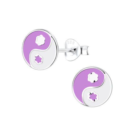 Yin Yang Kinder Ohrringe 925 Silber