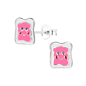 Toast Kinder Ohrringe 925 Silber
