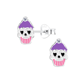 Cupcake Kinder Ohrringe 925 Silber