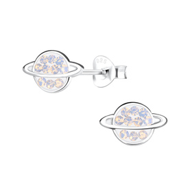 Saturn Kinder Ohrringe 925 Silber