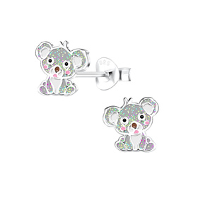 Koala Kinder Ohrringe 925 Silber