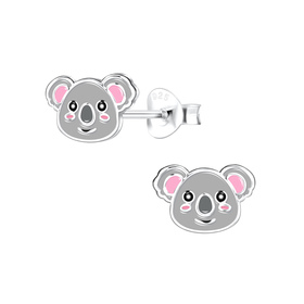Koala Kinder Ohrringe 925 Silber