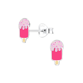 Eis Kinder Ohrringe 925 Silber