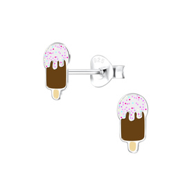 Eis Kinder Ohrringe 925 Silber