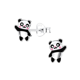 Panda Kinder Ohrringe 925 Silber