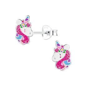 Einhorn Kinder Ohrringe 925 Silber